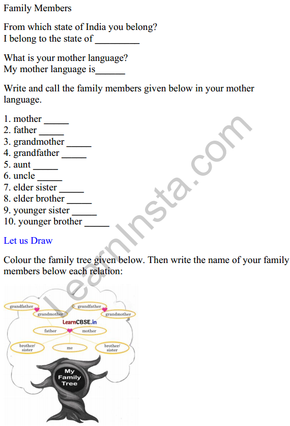 Mridang Class 1 English Worksheet Chapter 2 Greetings 15