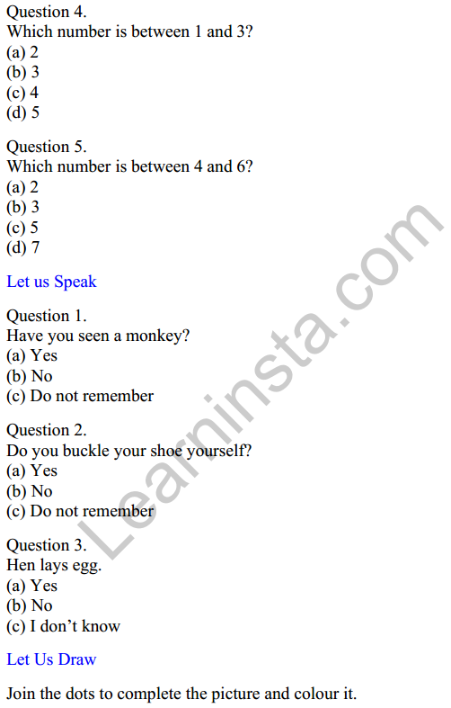 Mridang Class 1 English Worksheet Chapter 3 Picture Time 3