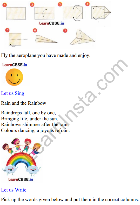 Mridang Class 1 English Worksheet Chapter 8 The Four Seasons 8