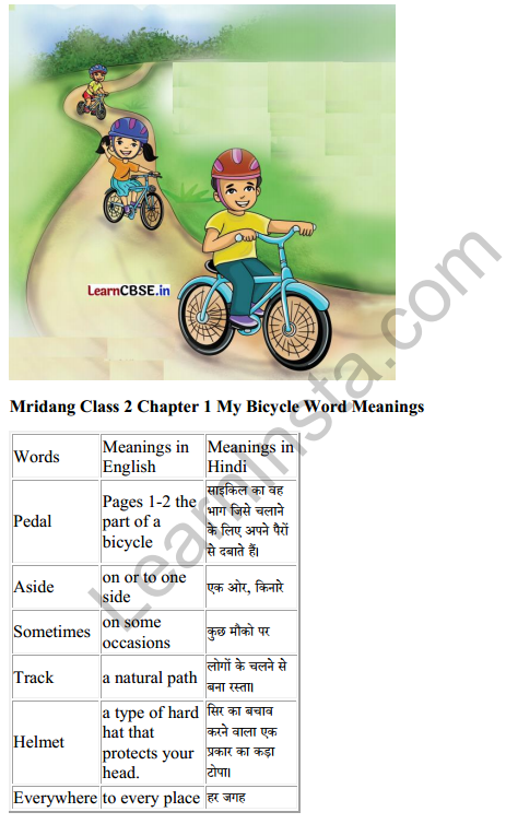 my-bicycle-class-2-question-answer-english-chapter-1