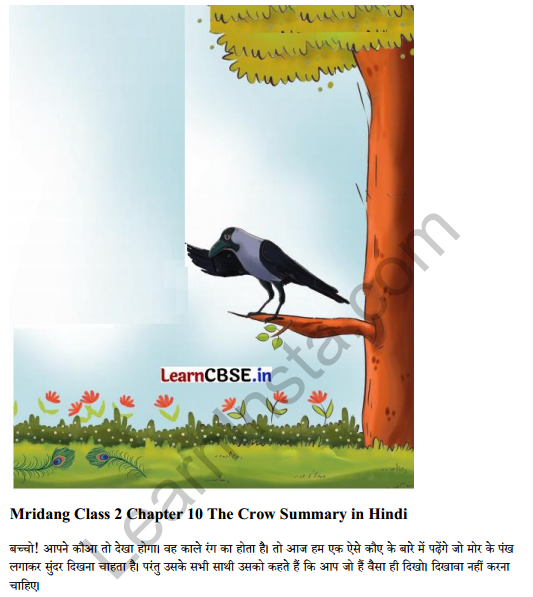 Mridang Class 2 English Solutions Chapter 10 The Crow 6
