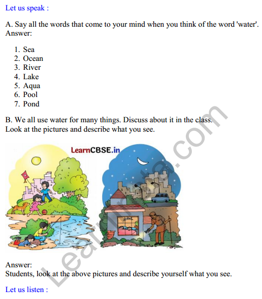 Mridang Class 2 English Solutions Chapter 12 Little Drops of Water 1