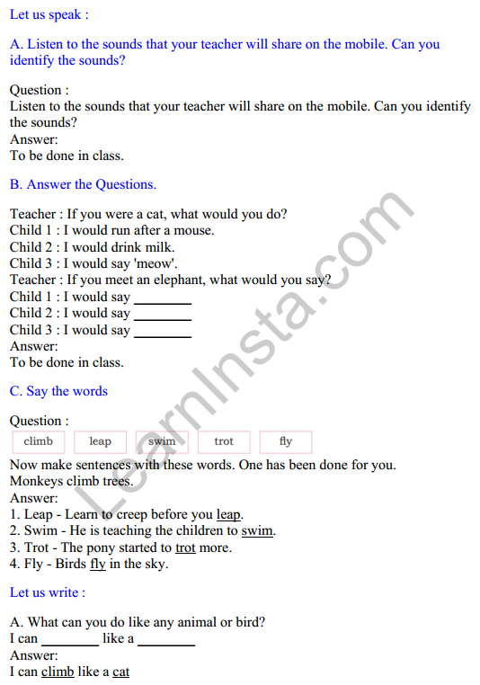 Mridang Class 2 English Solutions Chapter 3 It Is Fun 1