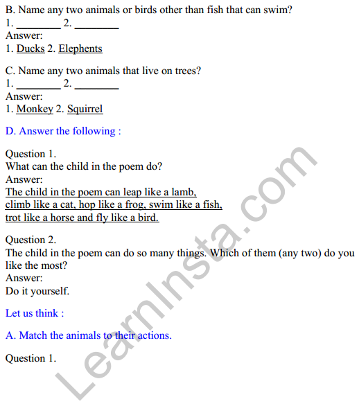 Mridang Class 2 English Solutions Chapter 3 It Is Fun 2