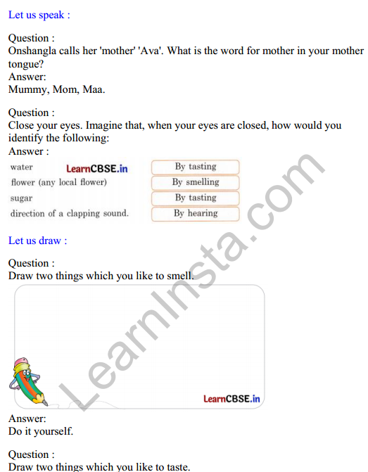 Mridang Class 2 English Solutions Chapter 4 Seeing without Seeing 1