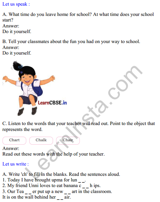 Mridang Class 2 English Solutions Chapter 6 Between Home and School 1