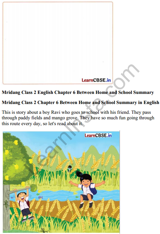 Mridang Class 2 English Solutions Chapter 6 Between Home and School 5