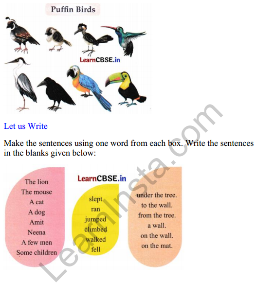 Mridang Class 2 English Worksheet Chapter 10 The Crow 3