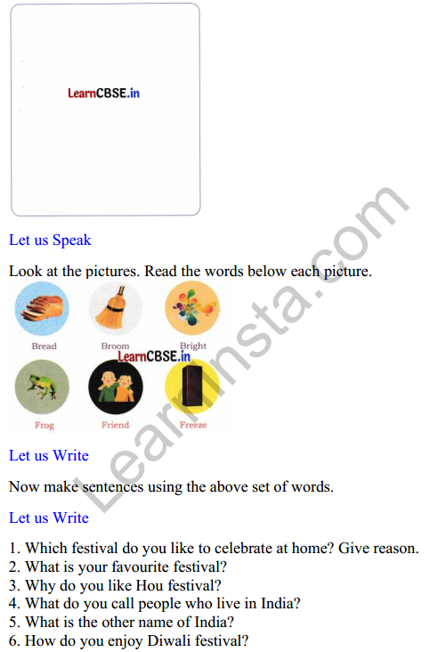 Mridang Class 2 English Worksheet Chapter 13 We Are All Indians 3