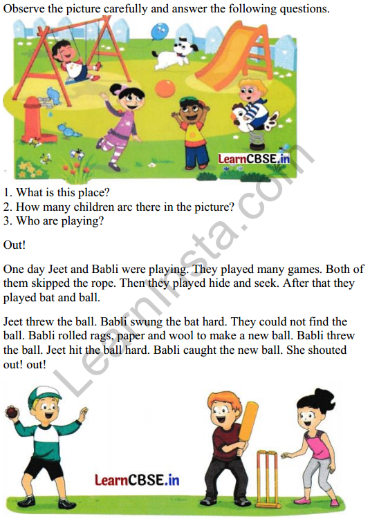 Mridang Class 2 English Worksheet Chapter 2 Picture Reading 1