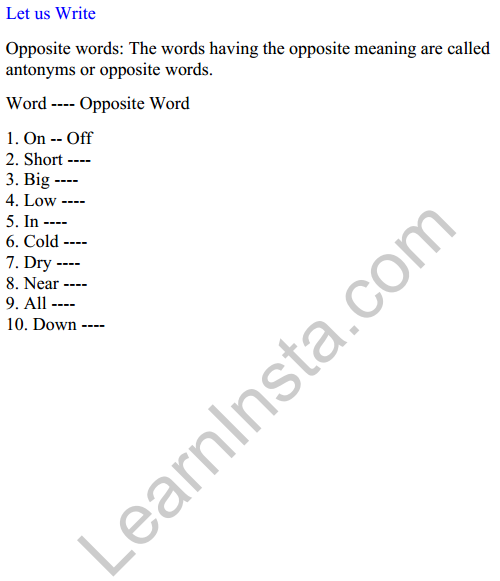 Mridang Class 2 English Worksheet Chapter 2 Picture Reading 4