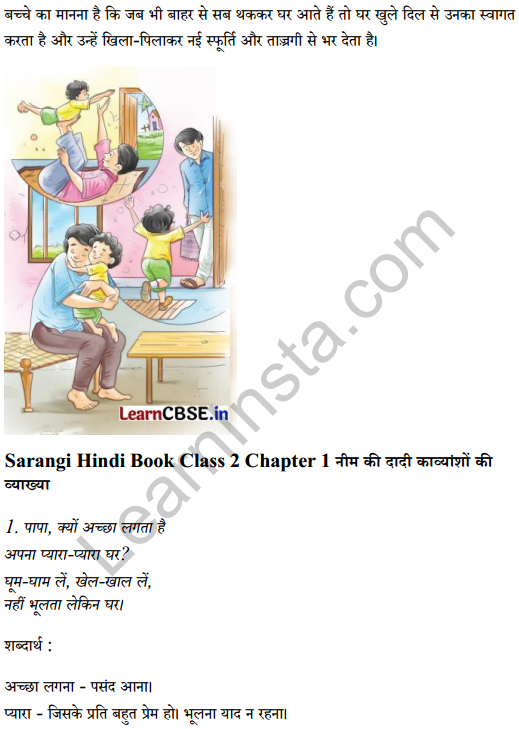 Sarangi Hindi Book Class 2 Solutions Chapter 2 घर 3