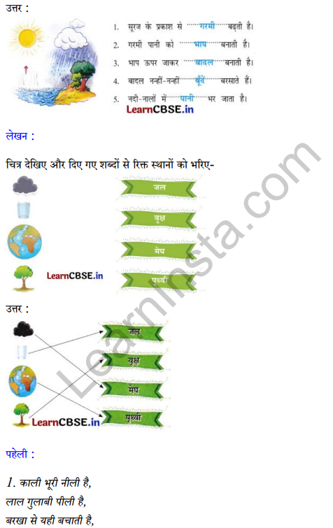Sarangi Hindi Book Class 2 Solutions Chapter 26 बादल 6