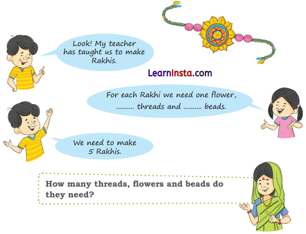 NCERT Class 3 Maths Mela Chapter 7 Question Answer Raksha Bandhan 3