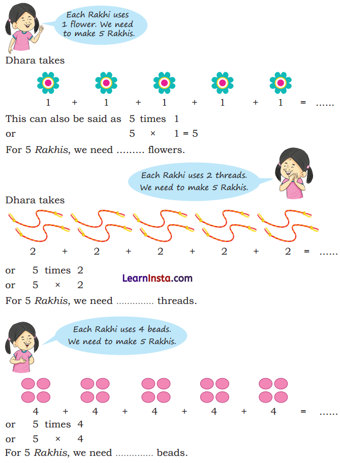 NCERT Class 3 Maths Mela Chapter 7 Question Answer Raksha Bandhan 4