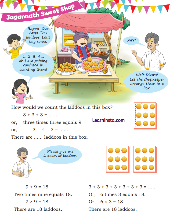 NCERT Class 3 Maths Mela Chapter 7 Question Answer Raksha Bandhan 8