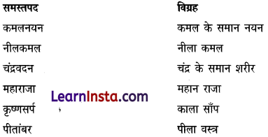 CBSE Class 6 Hindi Grammar समास 3