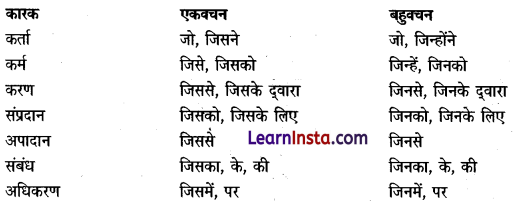 CBSE Class 6 Hindi Grammar सर्वनाम 8.1