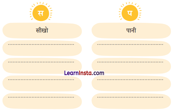 NCERT Class 3 Hindi Veena Chapter 1 Question Answer सीखो 13