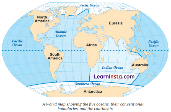 Oceans and Continents Class 6 Notes Social Science Chapter 2 1