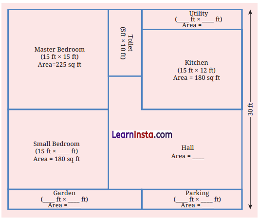 Perimeter and Area Class 6 Solutions Question Answer 29
