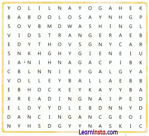 Staying Healthy and Happy Class 3 Worksheet EVS Chapter 9 8