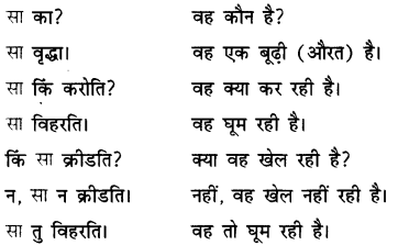 एषः कः एषा का एतत् किम् Class 6 Summary Notes Sanskrit Chapter 2 24