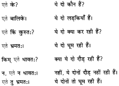 एषः कः एषा का एतत् किम् Class 6 Summary Notes Sanskrit Chapter 2 32