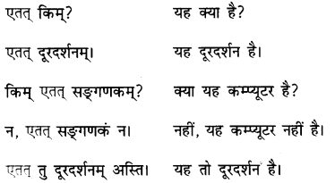 एषः कः एषा का एतत् किम् Class 6 Summary Notes Sanskrit Chapter 2 42