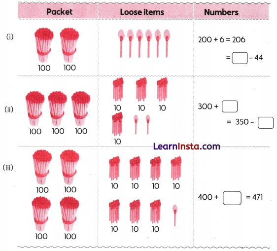 House of Hundreds-I Class 3 Worksheet Maths Mela Chapter 6 3
