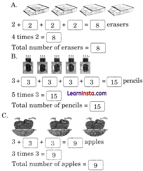 How Many Times Class 1 Question Answer Solutions Maths Chapter 11 12