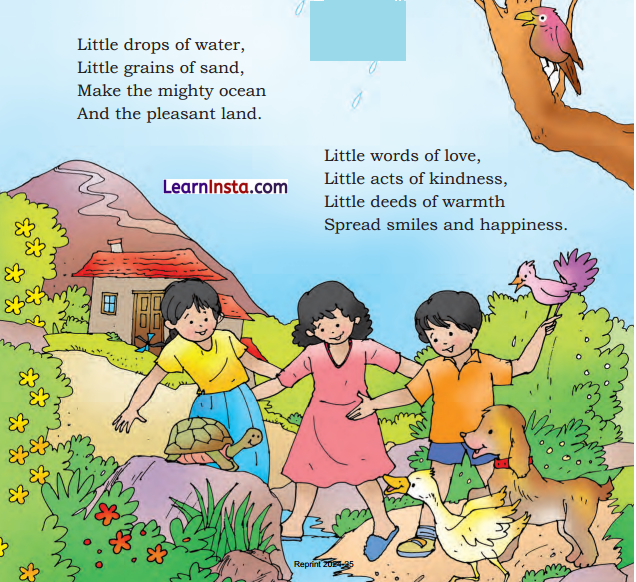 Little Drops of Water Class 2 Question Answer English Chapter 12 1