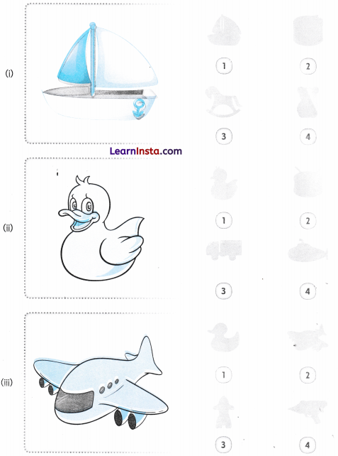 Shadow Story Class 2 Worksheet with Answers Maths Chapter 4 2