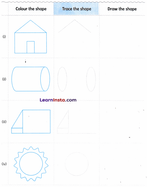 Shadow Story Class 2 Worksheet with Answers Maths Chapter 4 6