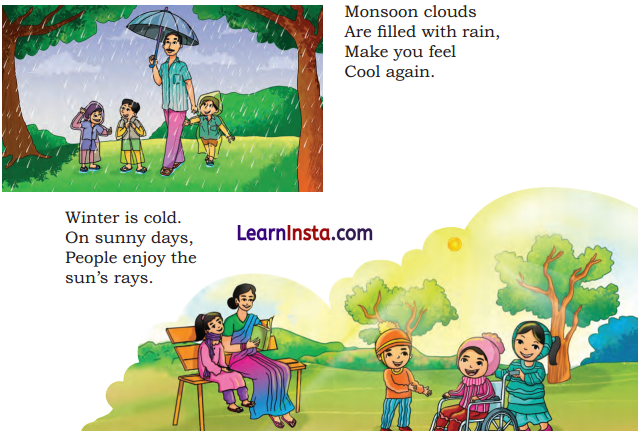 The Four Seasons Class 1 Question Answer English Chapter 8 2