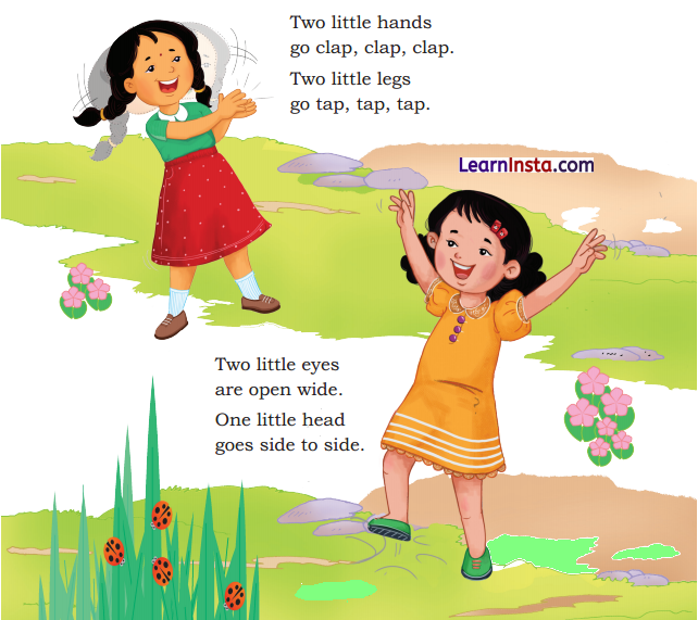Two Little Hands Class 1 Question Answer English Chapter 1 1