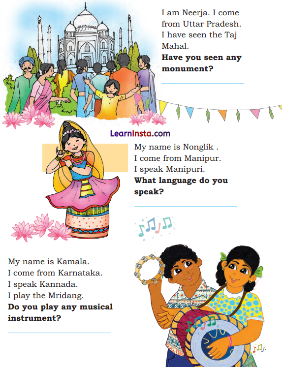 We Are All Indians Class 2 Question Answer English Chapter 13 4