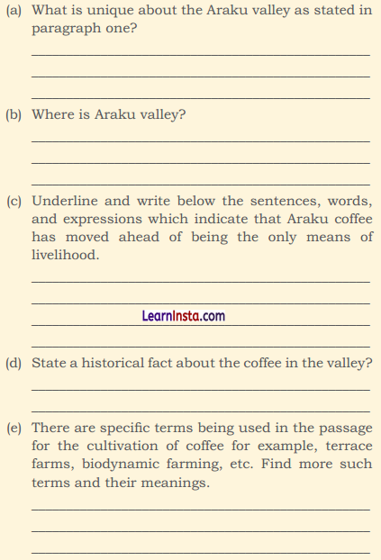 Words and Expressions Class 10 Solutions Unit 5 Glimpses of India - 6