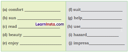 Words and Expressions Class 9 Solutions Unit 1-5