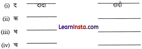 मीना का परिवार Class 1 Worksheet with Answers Hindi Chapter 1 3