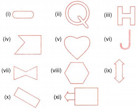Symmetry Class 6 Extra Questions Maths Chapter 9 12
