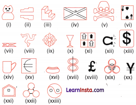 Symmetry Class 6 Extra Questions Maths Chapter 9 33