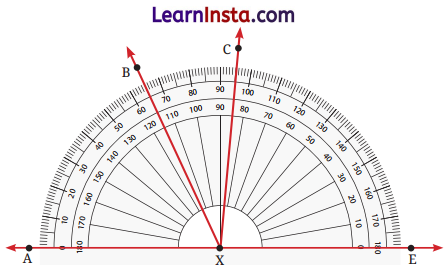 Class 6 Maths Chapter 2 Solutions in Hindi रेखाएँ और कोण 40