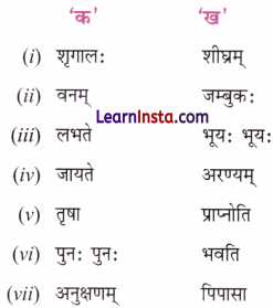NCERT Class 7 Sanskrit Chapter 4 Question Answer Solutions न लभ्यते चेत् आम्लं द्राक्षाफलम् Extra Q1