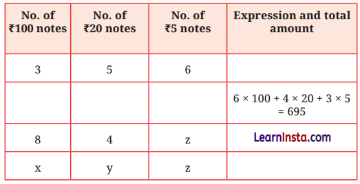 Expressions using Letter Numbers Class 7 Solutions Ganita Prakash Maths Chapter 4 Page 84 Q3