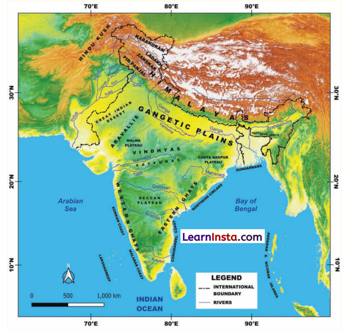 Geographical Diversity of India Class 7 Questions and Answers Img 1