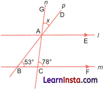 Parallel and Intersecting Lines Class 7 Solutions Ganita Prakash Maths Chapter 5 Page 123 Q3.2