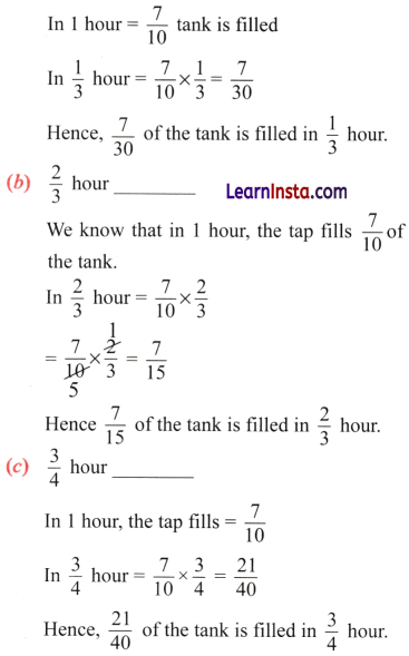 Working with Fractions Class 7 Solutions Ganita Prakash Maths Chapter 8 Page 183 Q1
