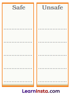 Be Smart, Be Safe Class 4 Question Answer English Santoor Chapter 3 3