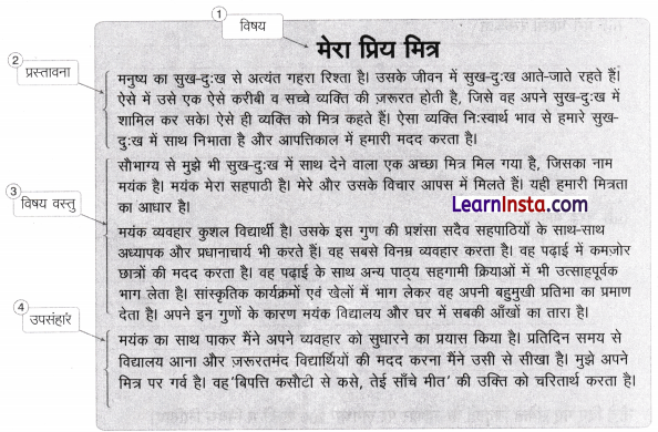 Class 6 Hindi Rachana Lekhan Worksheet with Answers 2